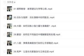 郎朗钢琴课：从入门到进阶的音乐大师课（完结）