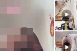 抖音 伽姐  大长腿翘臀 露点 单车上弹力插B 电动阳具自慰